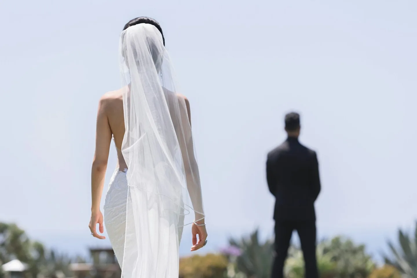 First look and private vows at a North Shore wedding